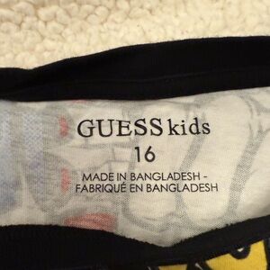 GUESS Kids Graphic Black and Yellow Tee